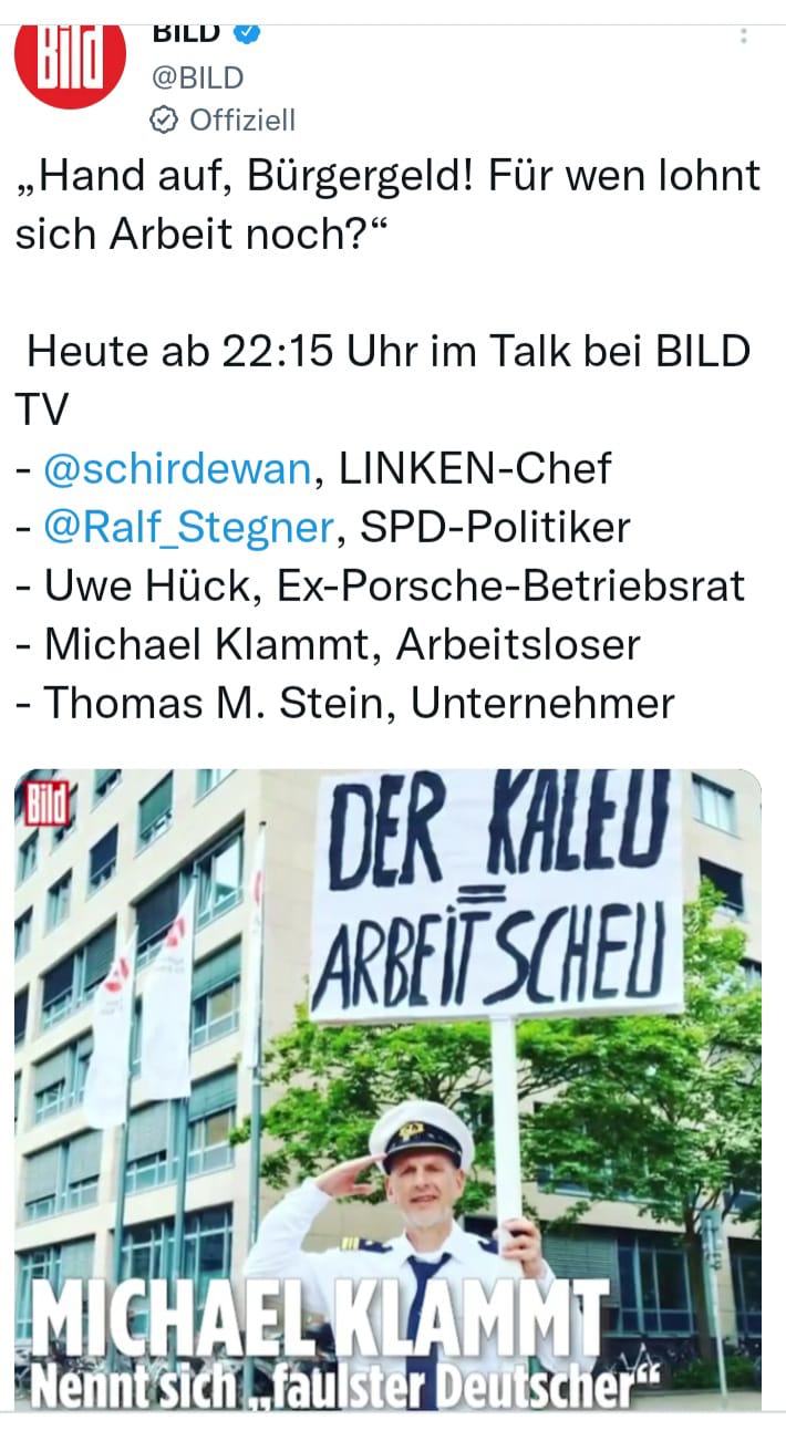 TV Talkshow Die richtigen Fragen auf Bild TV vom 14.11.22